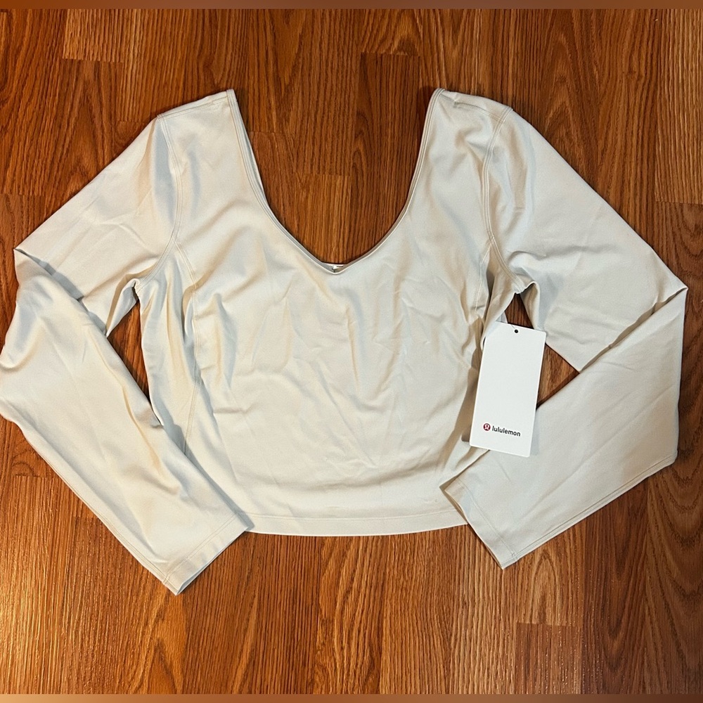 ✨lululemon Align Long Sleeveve White Opal✨